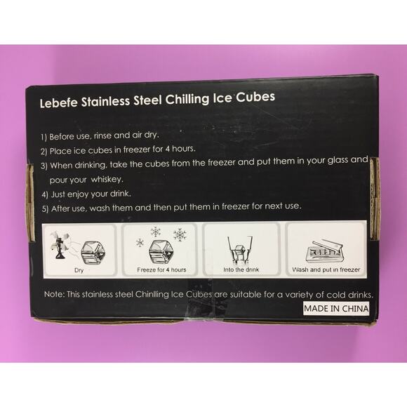 Lebefe Stainless Steel Reusable Ice Cubes with Ice Tongs – Perfect for Whiskey v - Picture 5 of 5